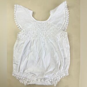 Organic Cotton Baby Girl Bubble Romper
